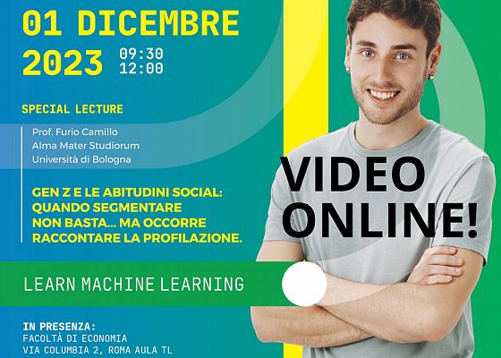 Vuoi diventare un DATA SCIENTIST? - ONLINE IL VIDEO dell' OPEN DAY dell'XI Edizione del Master CESMA!