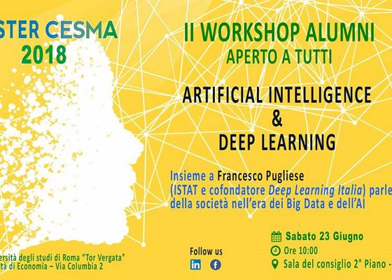 DOMANI il II Workshop Master CESMA!